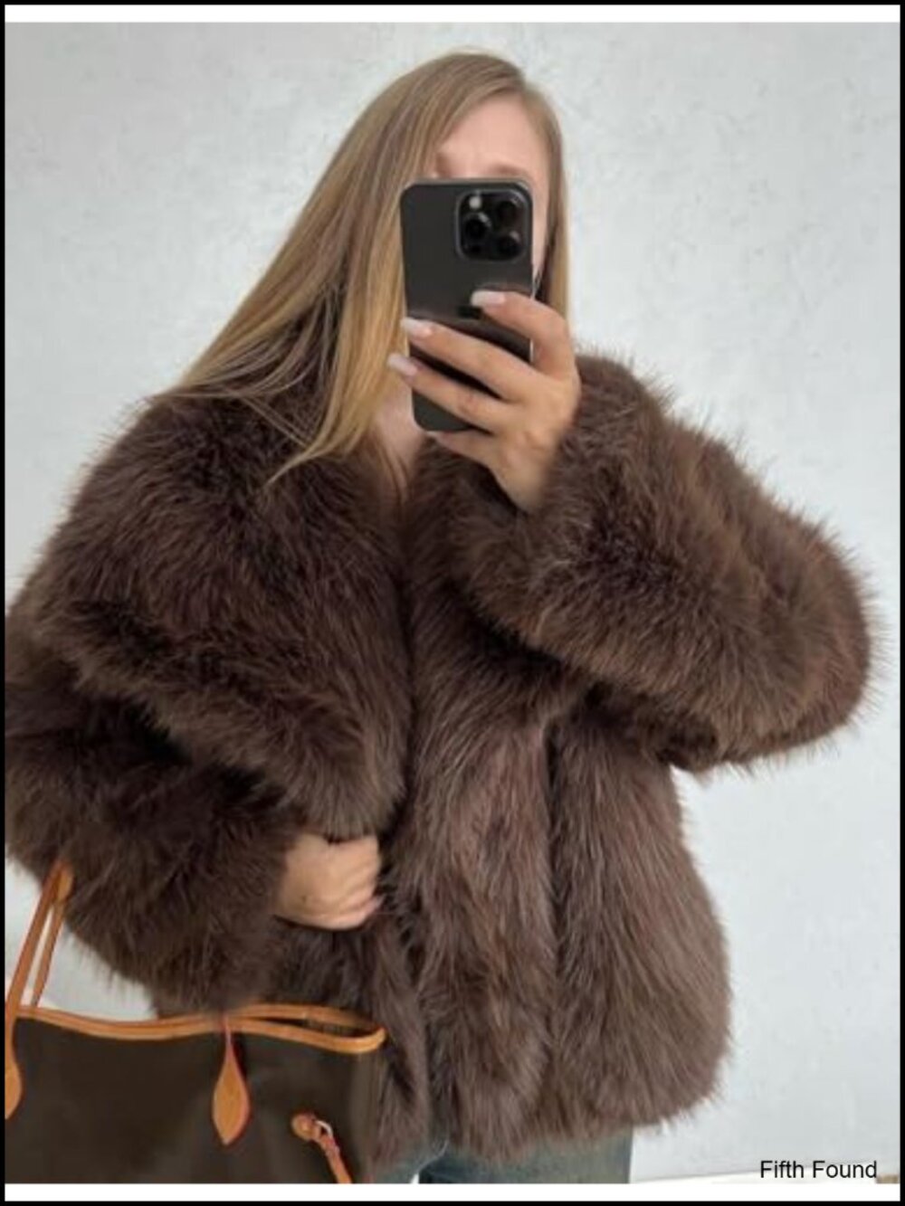 Faux Fur Coat Long Sleeve Lapel Open Front Shaggy Furry Jacket Warm Cropped - Picture 4 of 6